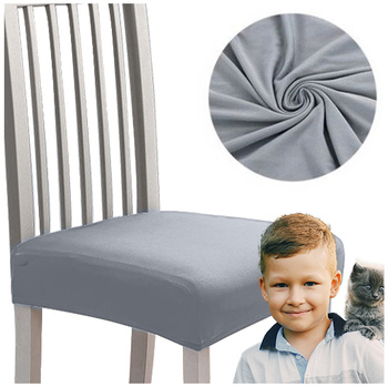 Stuhlsitzbezug Glatter HELLGRAU