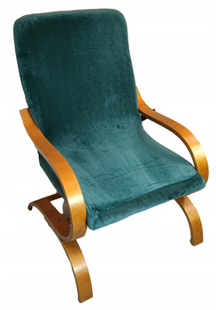 Sesselbezug FINKA Flasche grün dickes Velours