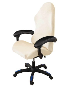 DICKER, VELOURS BEZUG FÜR GAMING-STUHL, CREME