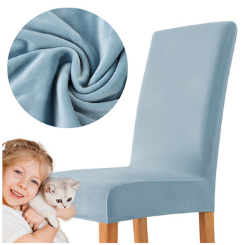 STUHLHUSSE VELVET DICK hellblau