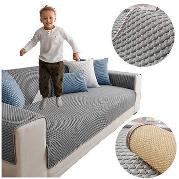 MATTE, SOFAÜBERZUG mit HERZEN-MUSTER in der Farbe GRAU 90x160 cm