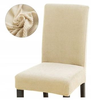 JACQUARD-STUHLHUSSE CREME ECRU