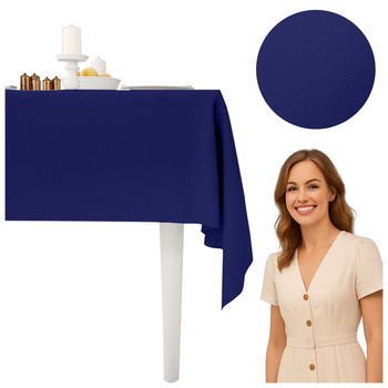tischdecke navy blau Tisch 140x240cm