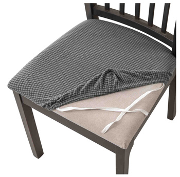 Stuhlsitzbezug Jacquard Dunkelgrau