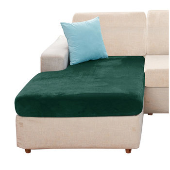 Velours Bezug für die Chaiselongue des Sofas DUNKELGRÜN