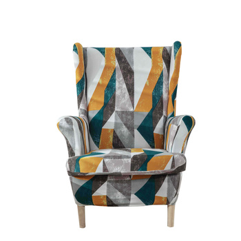 Ushak Stuhlbezug helle ausdrucksstarke geometrische Muster