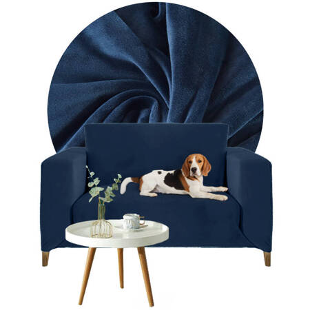 Sofabezug Schlafsofa 1 Person navy blau