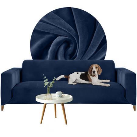 Sofabezug Schlafsofa 2 Personen Schlafsofa navy blau