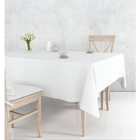 wHITE Tischtuch Tisch 140x340cm