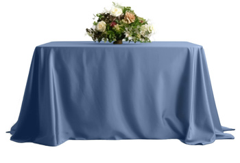 Kühlblau Tischtuch 230x230cm Hochzeit Bankett