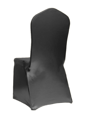 Bankett-Stuhlhussen, elastisch, premium, SCHWARZ