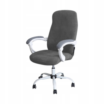 Sesselbezug Drehsessel Velours DUNKELGRAU Büro