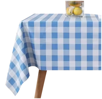 Tischdecke im blauen Karomuster, rechteckig 140x140 cm