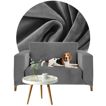 Bezug für ein Sofa, 1-Sitzer-Sofa, 90- 140 cm lang, dunkelgrau