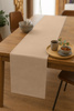VELOURS Tischläufer BEIGE 40x275 cm