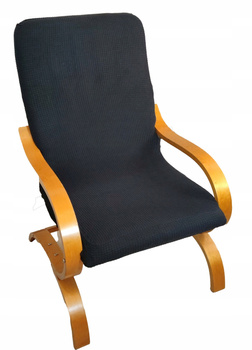 Sesselbezug FINKA SCHWARZ dickes Jacquard