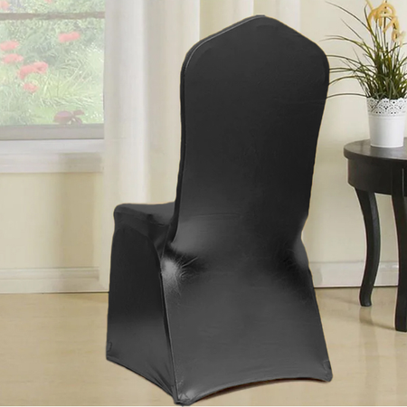 Bankett-Stuhlhussen, elastisch, premium, SCHWARZ