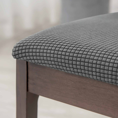 Stuhlsitzbezug Jacquard Dunkelgrau