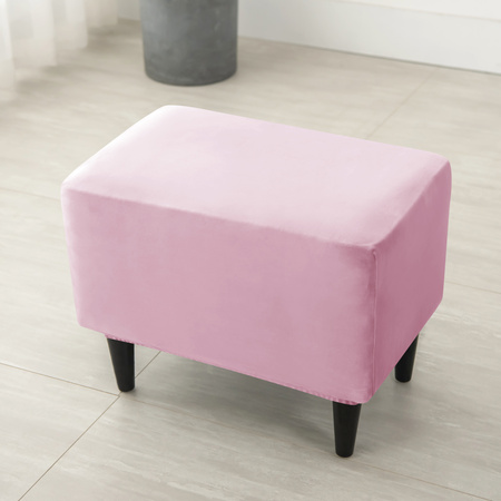 Veloursbezug Für Fußbank, Pouf, Rosa