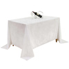 Tischdecke in Weiss, MATTER VELOURS, quadratisch 230x230cm
