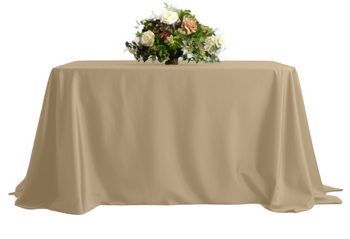 beige Tischtuch Tisch 230x230cm