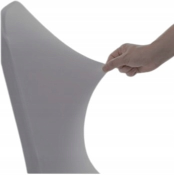 Bankett-Stuhlhussen, elastisch, standard, grau