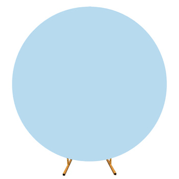 BEZUG Aus doppellagigem Stoff für BALLONBOGEN / FOTOHINTERGRUND RUNDE FORM 200 cm HELLBLAU