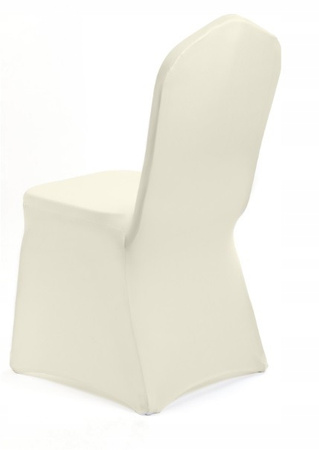 Bankett-Stuhlhussen, elastisch, standard, ecru