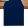 Glatter Tischläufer MARINEBLAU 40x275 cm