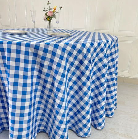 Tischdecke mit blauem Karo – nach Maß