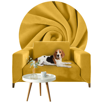 Bezug für ein Sofa, 1-sitzer-Sofa, 90-140 cm lang Honiggelb