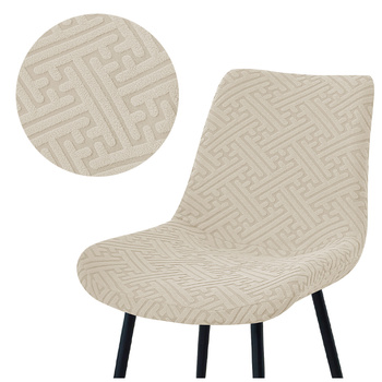 STUHLHUSSE großes SKANDINAVISCHES Schalensessel GEPRÄGTES MUSTER CREME