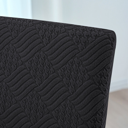 STUHLHUSSE geprägte Rauten Jacquard DICK SCHWARZ