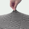STUHLHUSSE geprägte Rauten Jacquard DICK DUNKELGRAU