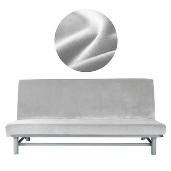 Velvet Bezug Für Schlafsofa Hellgrau