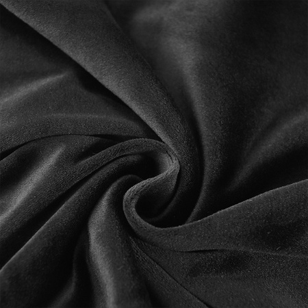 Stuhlhusse für Schalensessel, Velours, Schwarz, Apple Sevilla