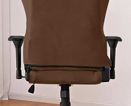 DICKER, VELOURS BEZUG FÜR GAMING-STUHL, BRAUN.