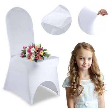 Husse für HOHES Bankettstuhl WEIß Premium
