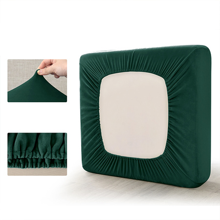 Sofa sitzkissenbezug, Velours, Dunkelgrün