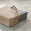 Velours Bezug für die Chaiselongue des Sofas BEIGE/CAPPUCCINO