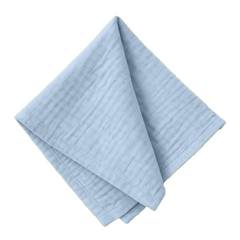 Kaltblaue Musselin-Servietten 45x45 cm