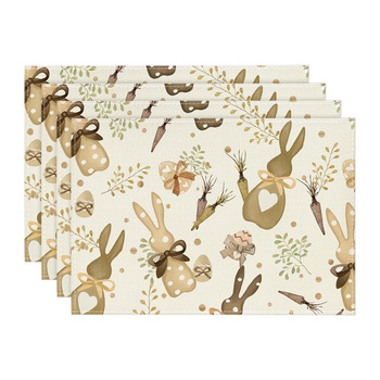 Dekorative Tischunterlage mit Hasenohren-Motiv