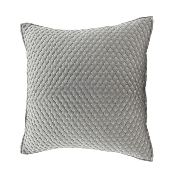 Dekorativer Kissenbezug, grau, mit Herzenmuster