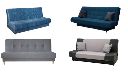Velours Bezug Für Schlafsofa MARINEBLAU