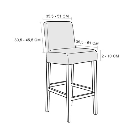 Der Bezug für Barhocker, Jacquard, cr?me