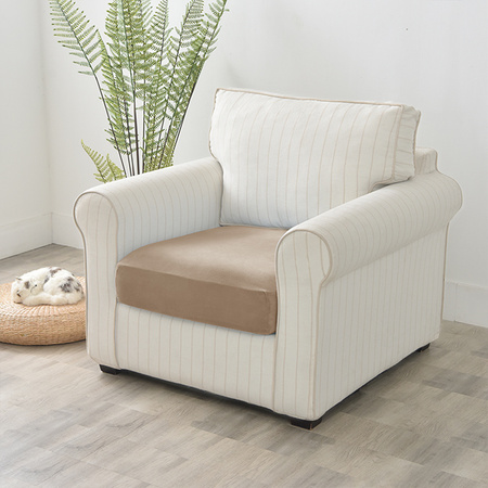 Sofa sitzkissenbezug, Velours, Beige, Cappuccino, 80-100 cm