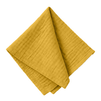 Senfgelbe Musselin-Servietten 45x45 cm