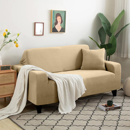 Bezug für ein Sofa, 1-sitzer-Sofa, 90-140 cm lang CAPPUCCINO