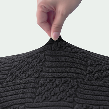 STUHLHUSSE geprägte Rauten Jacquard DICK SCHWARZ