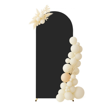 Bezug für Ballonbogen – Metallgestell Fotowand 80x180cm – Schwarz